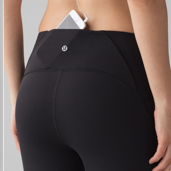 Lululemon Train Times High Rise Crop (17") Leggings Black size 4 - Picture 5 of 16